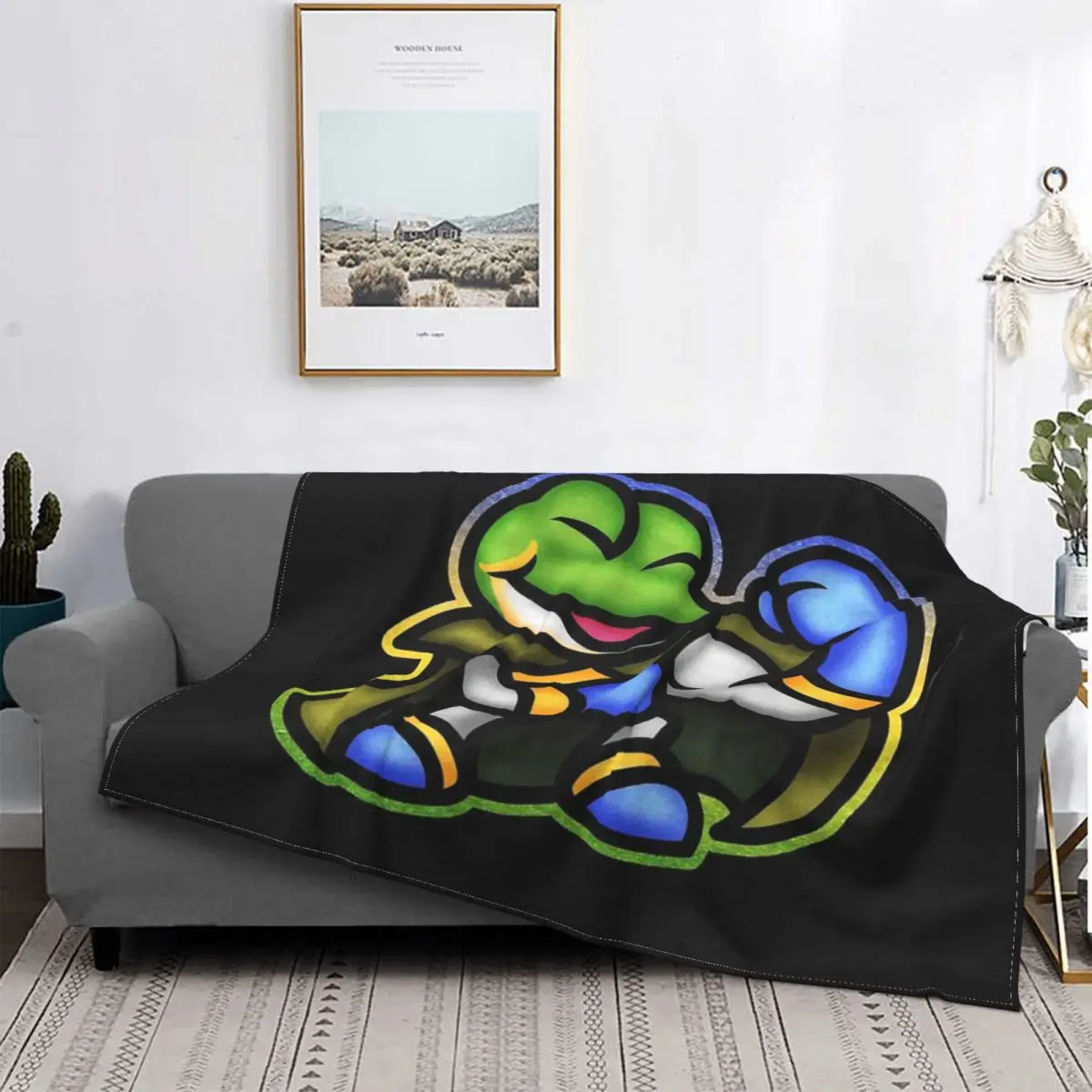 

Frog Wins-Manta a cuadros para cama, cubrecama, cubrecama, cobertor para cama