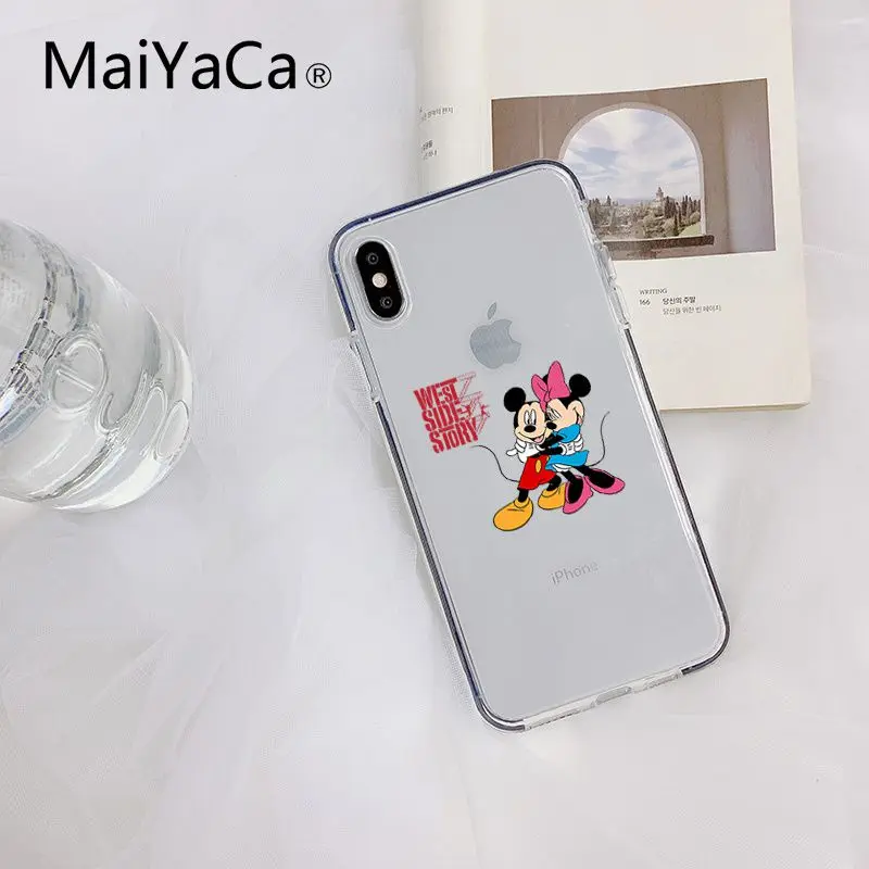 5 MaiYaCa/Роскошный Вертикальный чехол для телефона с рисунком Микки и Минни Маус для iPhone 8 7 6 6S Plus X XS MAX 5 5S SE XR 10 - Цвет: 5