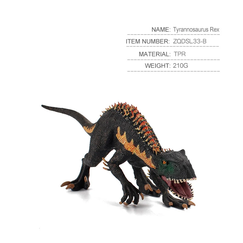 Indominus рекс фигурки с открытым носом динозавр животный мир детей модель игрушка в