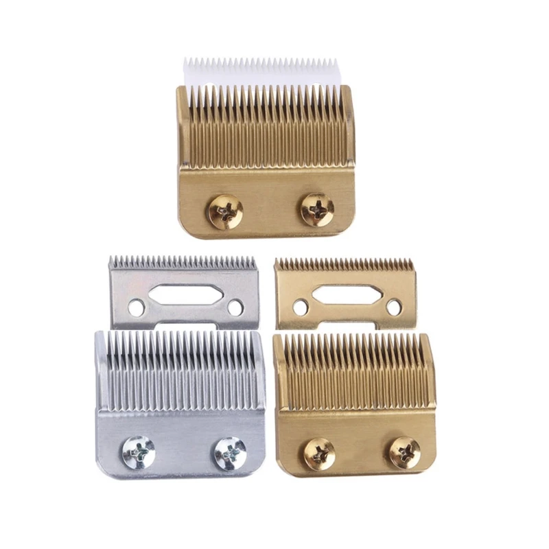 

2pcs Ceramic Stainless Steel Cordless Clipper Blades with 2 Hole Replacement Bla