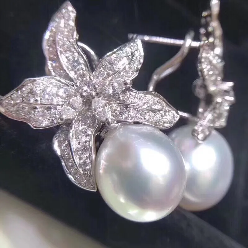 Серьги-подвески женские из чистого серебра 925 пробы 9-10 мм | Украшения и аксессуары