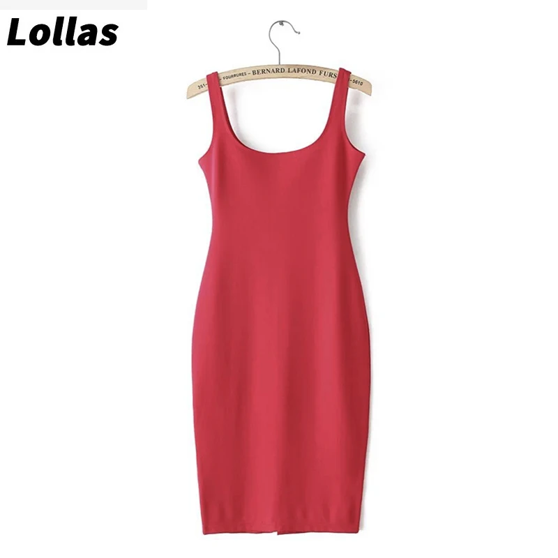 Lollas модное сексуальное платье с низким вырезом лифом для тела и бедер лямкой