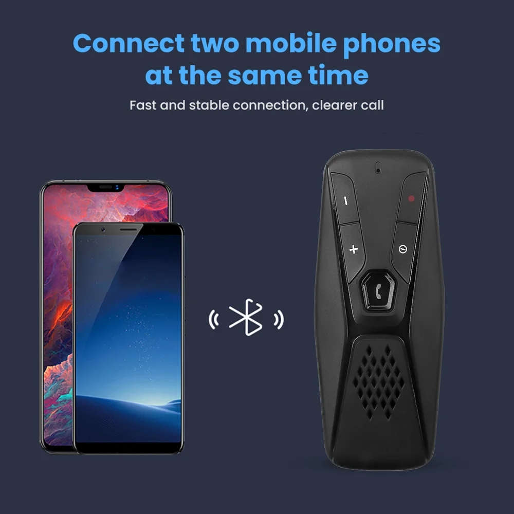 Автомобильный солнцезащитный козырек Bluetooth hands-free многоязычный беспроводной 5 0 +