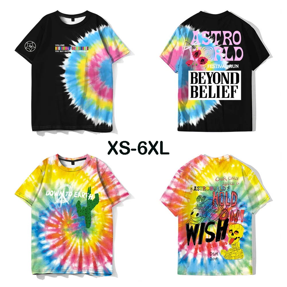 ASTROWORLD Трэвиса Скотта астромира 2020 фестиваль бег Футболка Мода хип хоп Харадзюку