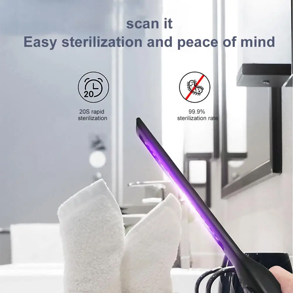 Быстрая доставка портативный УФ стерилизация лампа Портативный дезинфекционная