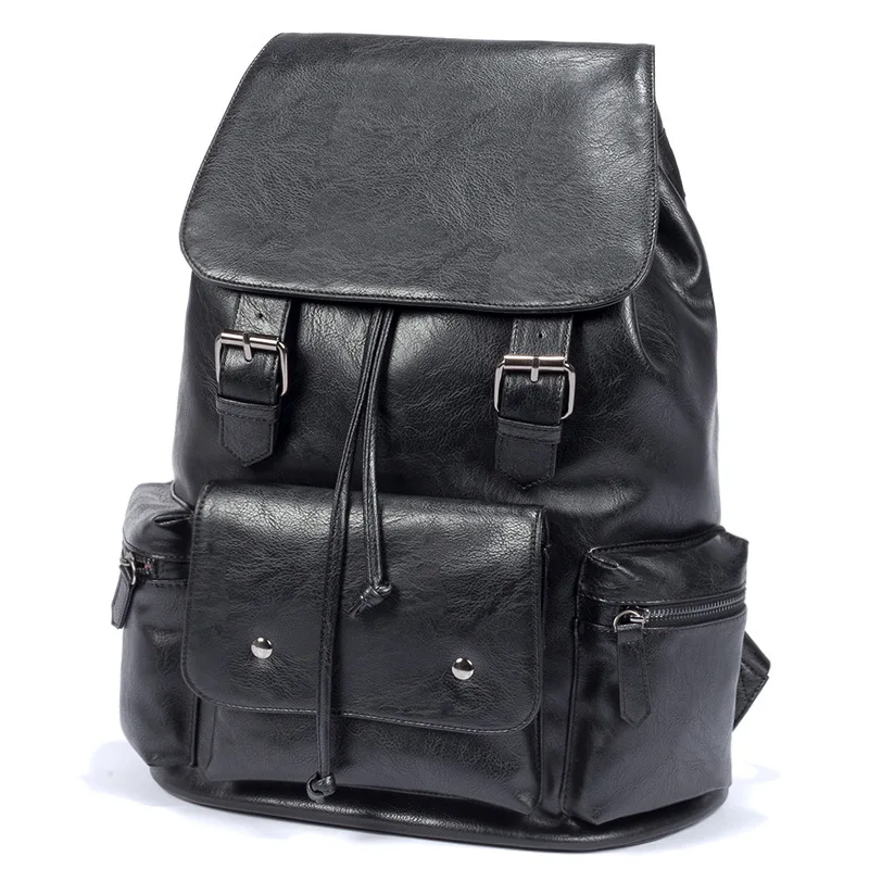 Женский рюкзак из искусственной кожи в Корейском стиле сумка-ведро для студентов