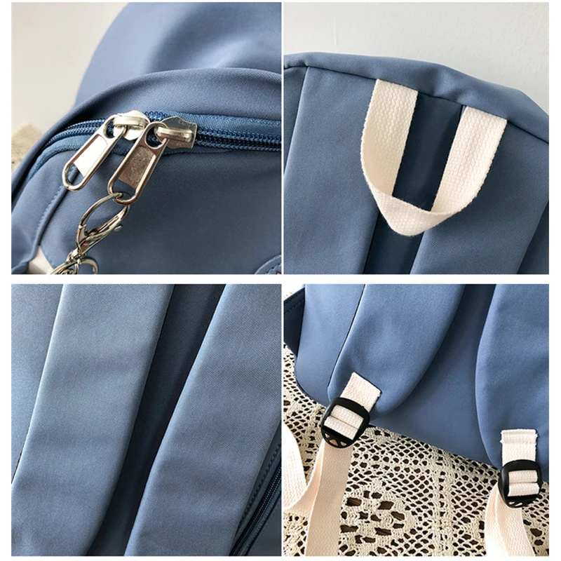 

Nylon Backpack Women Large School Bag for Girls Teenage 2021