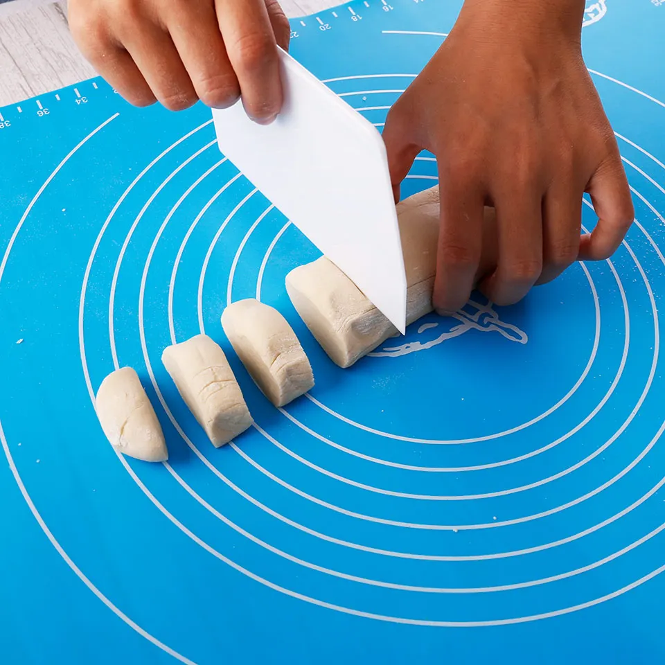 Силиконовый коврик для замеса теста со шкалой антипригарный термостойкий тортов