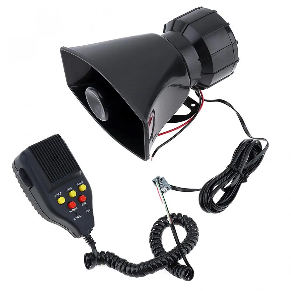 100 Вт 12 в 7 звуков Автомобильная электронная Предупредительная сирена для