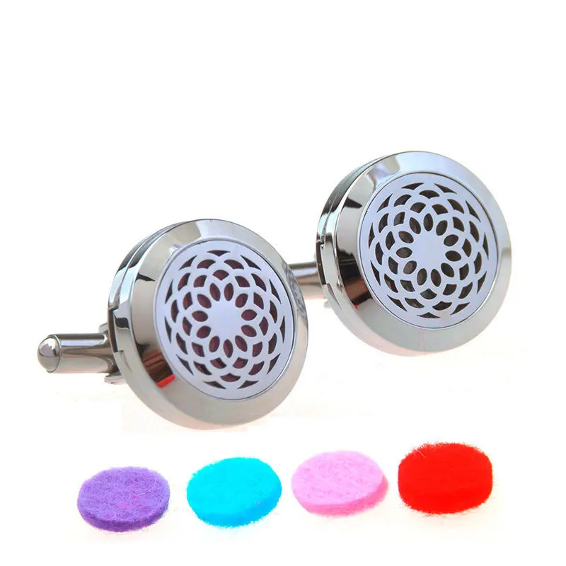 

Stainless Steel Metal Classic Unisex perfume mens jewelry cufflinks laser engraver cuff links