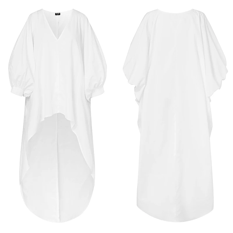 2022 сексуальные асимметричные блузки VONDA с косым воротником женские летние