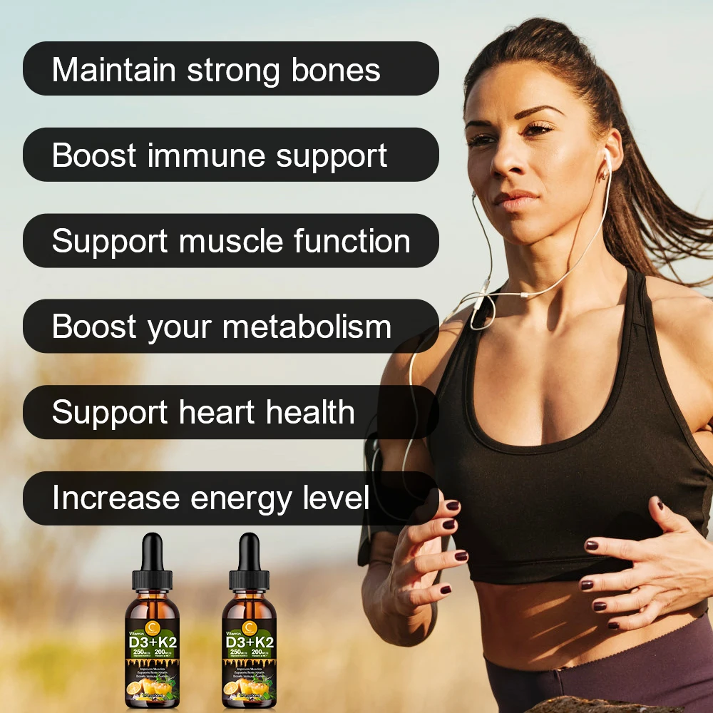 Жидкость GPGP Greenpeople VitaminD3K2 улучшает иммунитет и память укрепляет кости защищает
