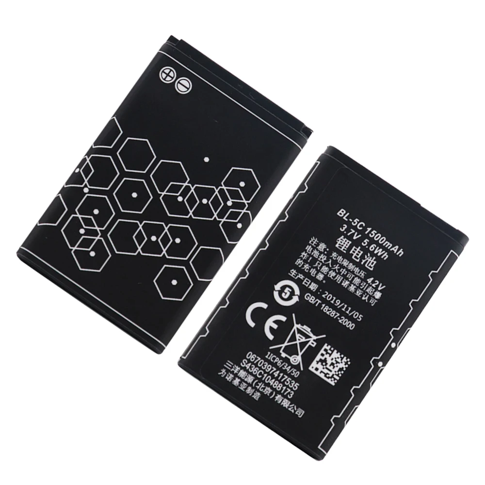 Высококачественная BL5C1500mAh литиевая фотобатарея BL5C Замена для телефона 6680 6681 6682