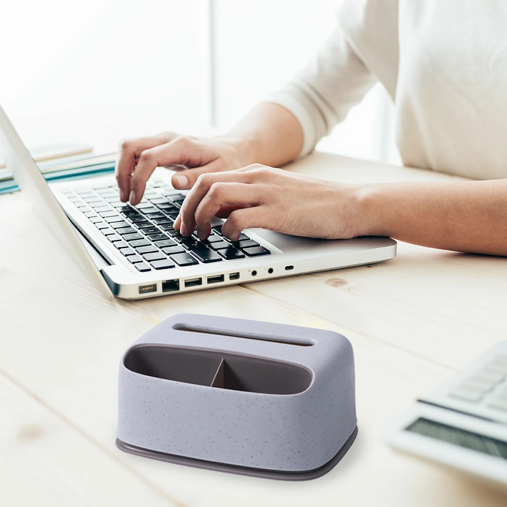 

Multifunctional Desktop Tissue Paper Box Home Remote Control Storage Organizer Towel Box Large Capacity Tissue Storage Box