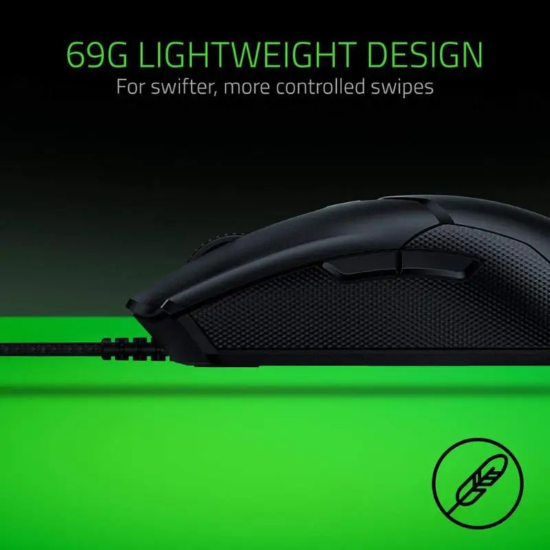 Razer Viper USB Проводная 16000 dpi Регулируемая Макросъемка RGB игра определение RGB эргономичная мышь для настольного компьютера/ноутбука Новинка