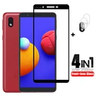 2 шт., для Samsung Galaxy A01 Core, Полное стекло, защитное закаленное стекло для Samsung Galaxy M01 Core, пленка для объектива камеры A01 Core