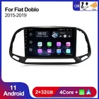 Автомагнитола для Fiat Doblo, мультимедийный стерео-видеопроигрыватель на Android 11, 9 дюймов, экран 2.5D для Fiat Doblo 2015, 2016, 2017, 2018, 2019, 2020, GPS-навигация, USB, Wi-Fi, FM, RDS