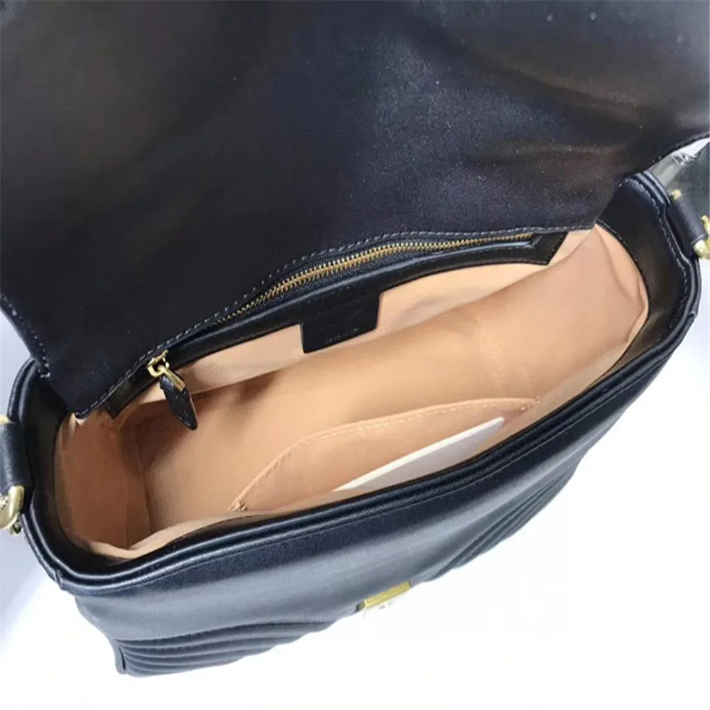 

The New 2021, European and American Fashion New Leather Female Bag Lady Handbag Shoulder Bag Beautiful Single With Simple