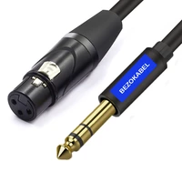 microphone cable xlr to jack mic lead aux cable trs 6 35 mm6 5 mm male to xlr female mic cord for guitar mixer stereo amplifier