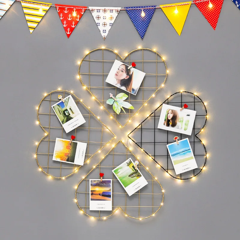 Железная сетчатая художественная рамка для демонстрации фотографий доска