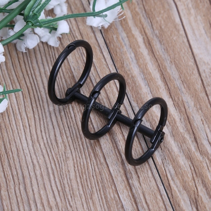 DIY металлический зажим 3 отверстия для колец для ноутбука свободный лист дневник, фотоальбом переплет Au13 19 Прямая поставка