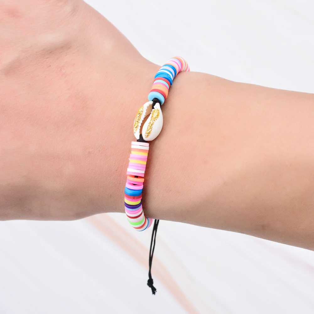 Очаровательные регулируемые плетеные веревочные браслеты в богемном стиле для