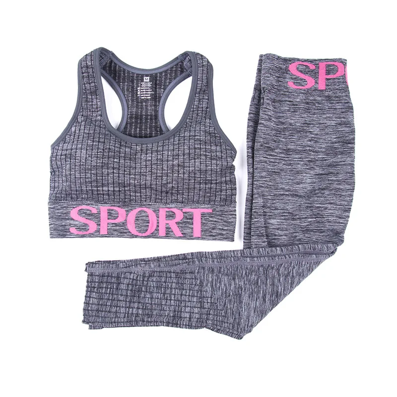 Yoga Set Sports Bra Leggings Women Gym Clothes Seamless Workout Fitness Sport Wear Sportswear Female Suit | Спорт и развлечения
