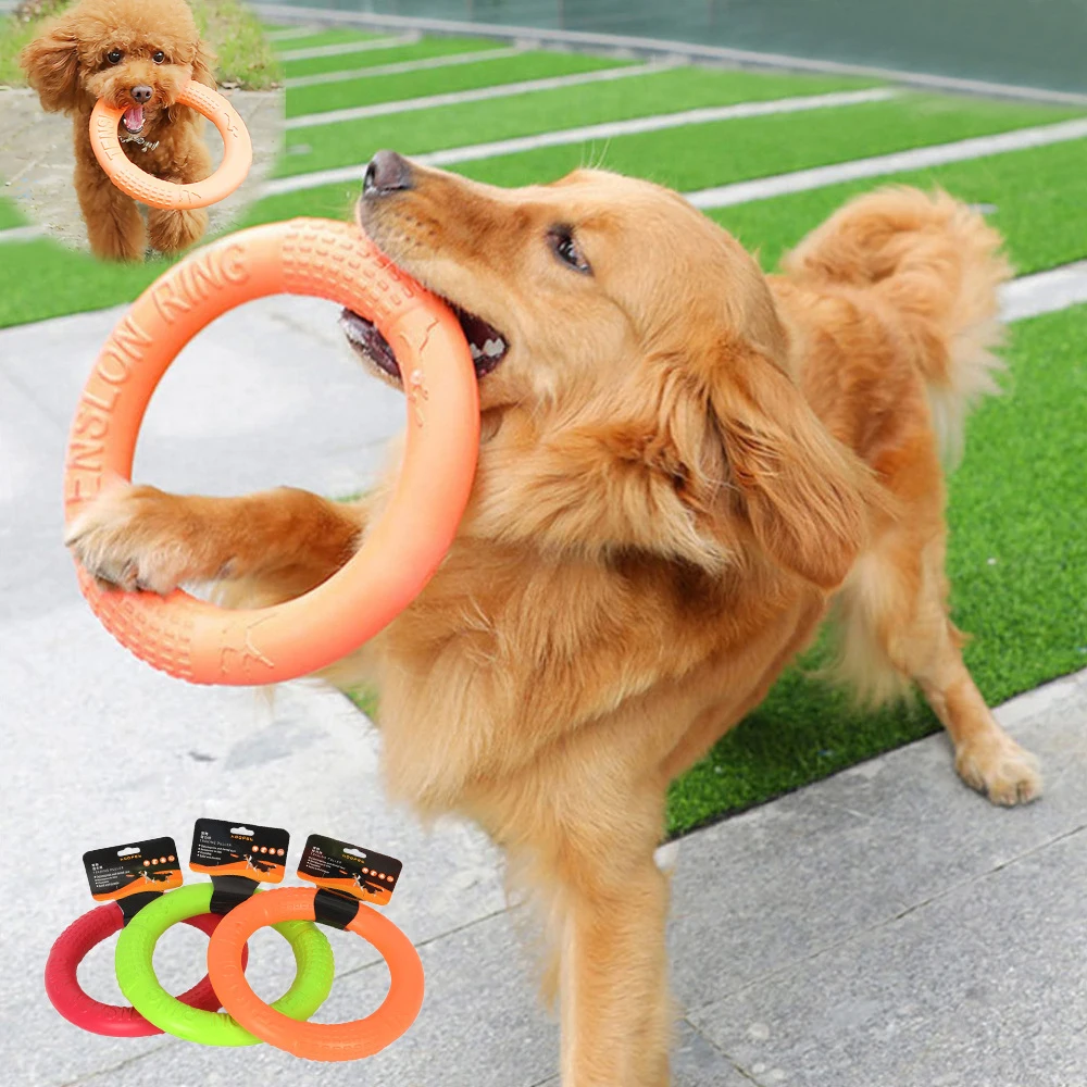 

Pet Flying Discs EVA Dog Training Ring Puller Resistant Bite Floating Toy Puppy Outdoor Interactive Game Playing Products Supply