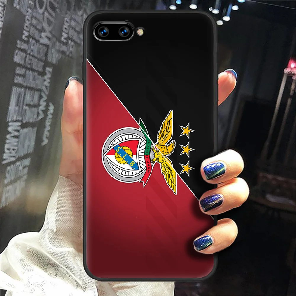 

Portugal Benfica Soccer Phone Case Cover Hull For HUAWEI Honor 6A 7A 7C 8 8A 8S 8x 9 9x 10 10i 20 Lite Pro black Back 3D Cell