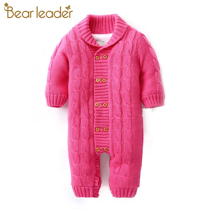 Bear Leader/Комбинезоны для маленьких мальчиков зимняя одежда новорожденных