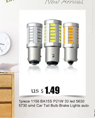 2 шт., универсальный упор для 1157 BAY15D 1156 Ba15s 33SMD P21W 900 люмен супер яркий светодиодный поворота Стоп сигнал светильник Светодиодные лампы 12V