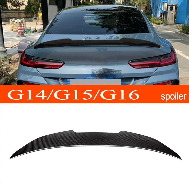 

G14 G15 G16 F91 M8 Dry Carbon Fiber PSM-style Car Rear Wing Spoiler for BMW 8 Series G14 G15 G16 F91 M8 2020 2021 2022