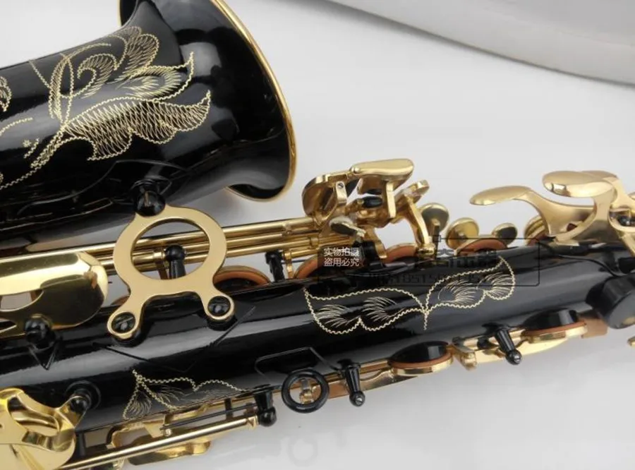 Черный альт саксофон Модель Alto Saxophoner SAS R54 полностью укомплектован аксессуарами