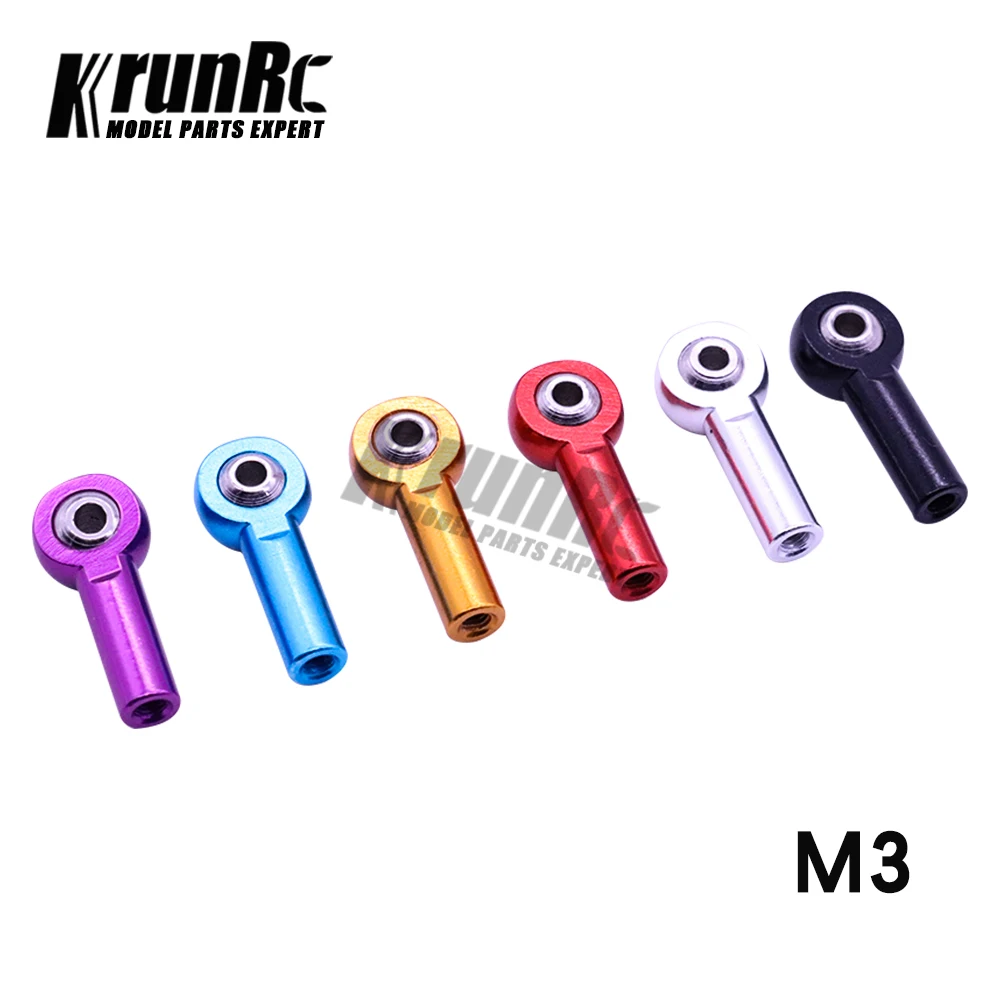 KRUN 10 шт. 3 мм резьба 26 Длина Алюминий M3 звено стержень конец шаровой шарнир для 1/10 RC