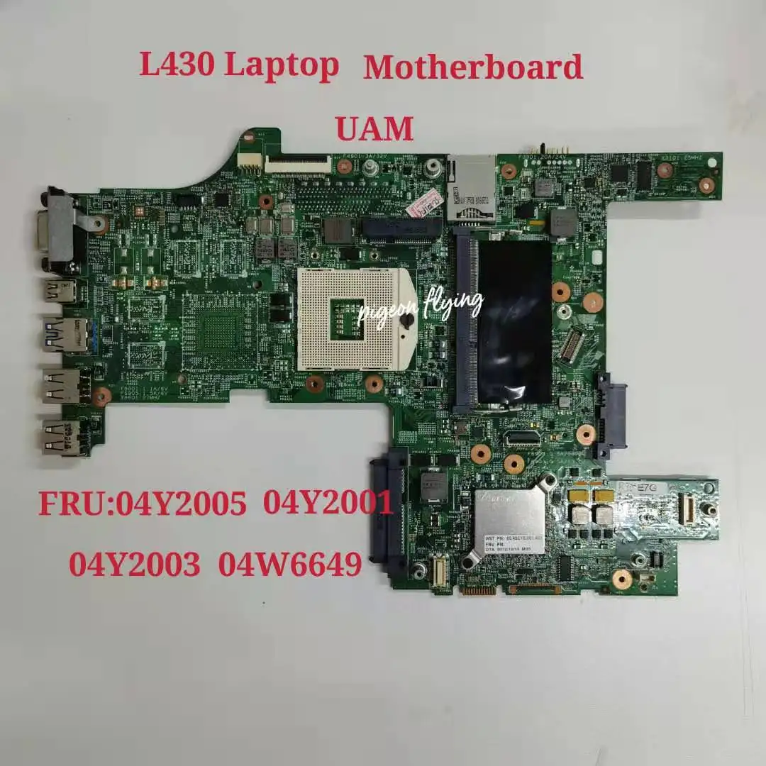 Материнская плата L430 для ноутбука Thinkpad 14 PGA989 HM76 DDR3 FRU 04Y2005 04W6651 04Y2012 04Y2003 04W6649 04Y2010 100%