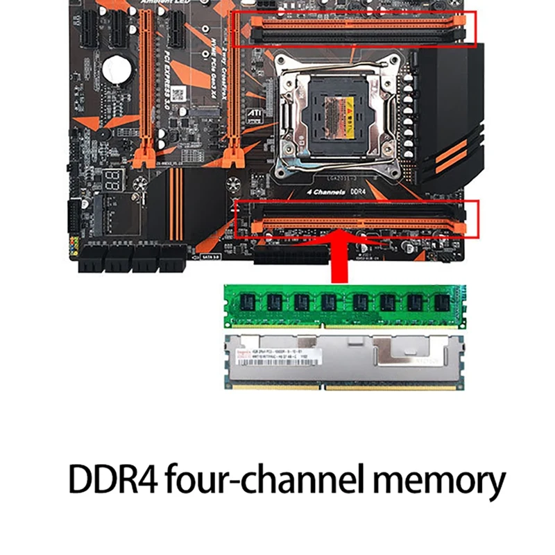 Комплект материнской платы X99 LGA2011-3 CPU 4XDDR4 REG ECC RAM USB3.0 SATA3.0 PCI-E 3 0 материнская плата с