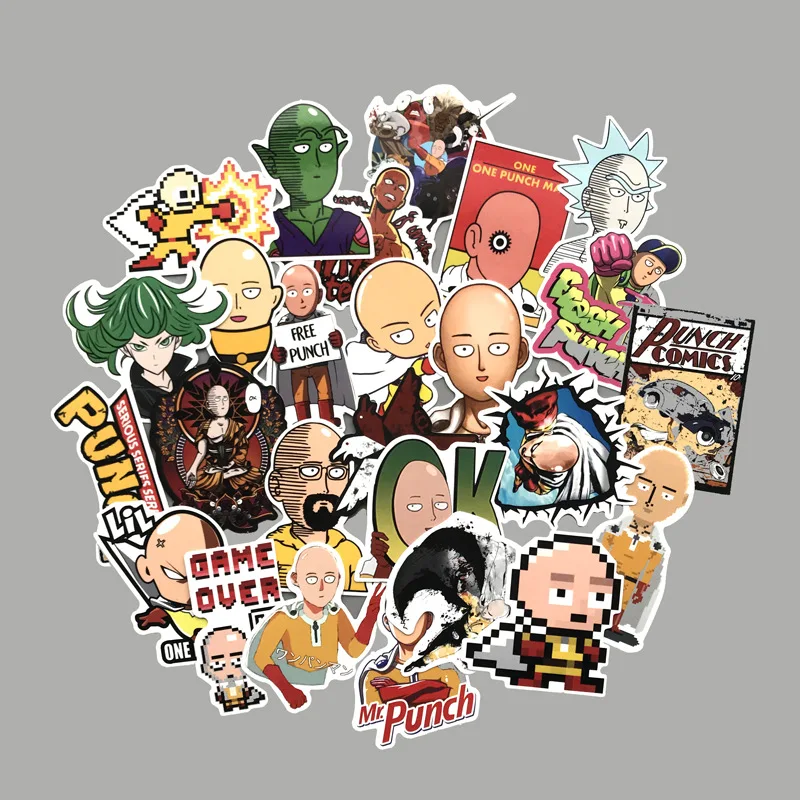250 шт./лот наклейка ONE PUNCH MAN для игрушек модель saishi Genos багаж мотоцикл автомобиль