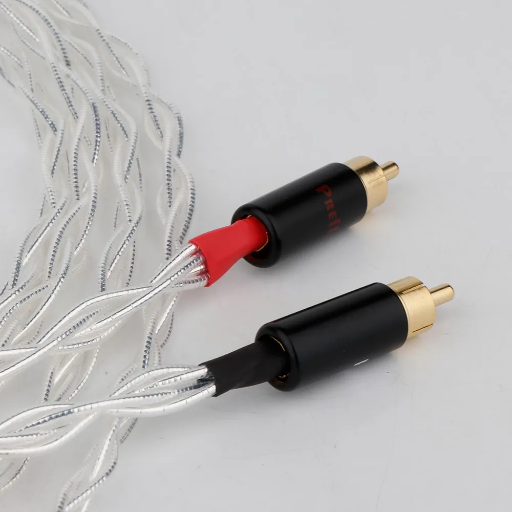 

single 4-strand woven Nordost Odin Supreme Reference Interconnect RCA Audio cable with Preffair RCA plug