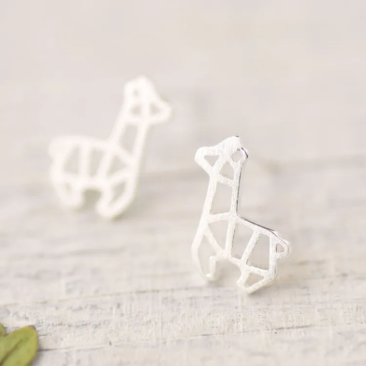 Женские серьги-гвоздики с деревянной лошадкой REETI элегантные свадебные