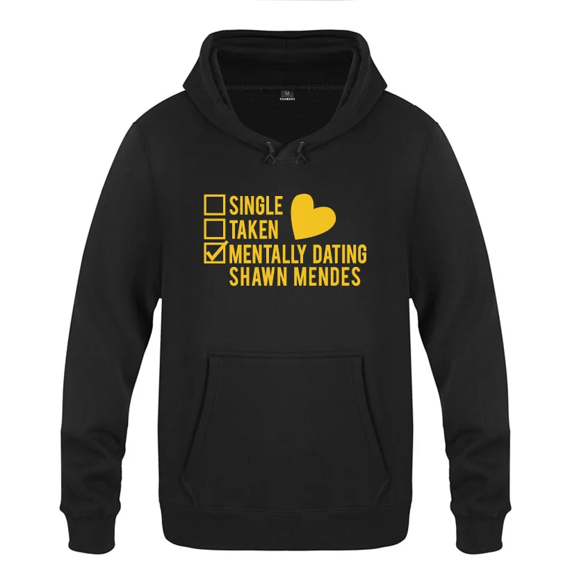 Синглом Для мужчин бирки для свиданий Шон Мендес свитер с капюшоном женщин