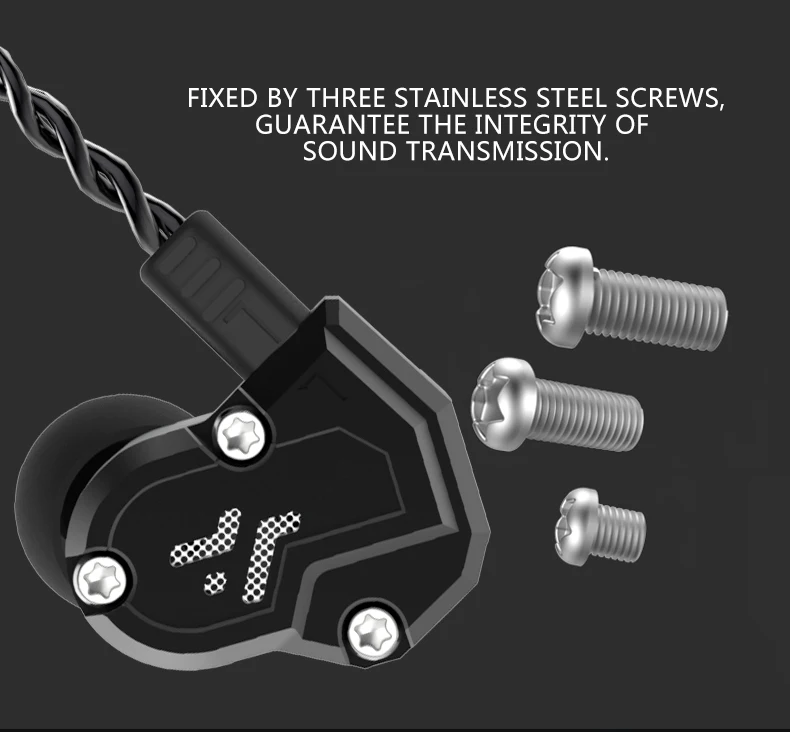 Revonext QT3S 2DD+2BA Hybrid Technology In Ear Earphone HIFI Balanced Headset for Runing Sport Earphone Earbud Upgrade Cable QT5