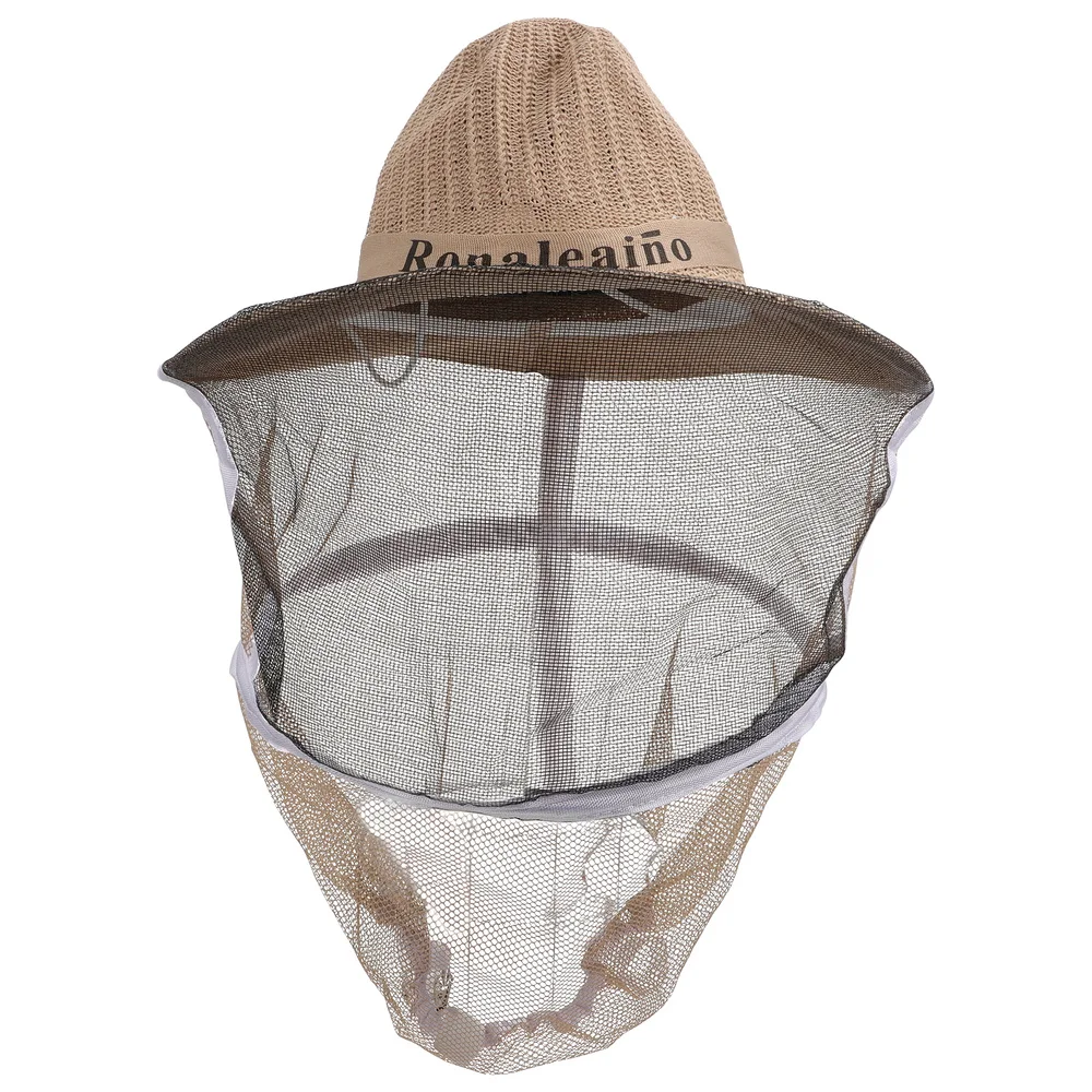 

Breathable Anti-sting Hat Beekeeping Tool Hat Head Cover Protection(Light Brown)