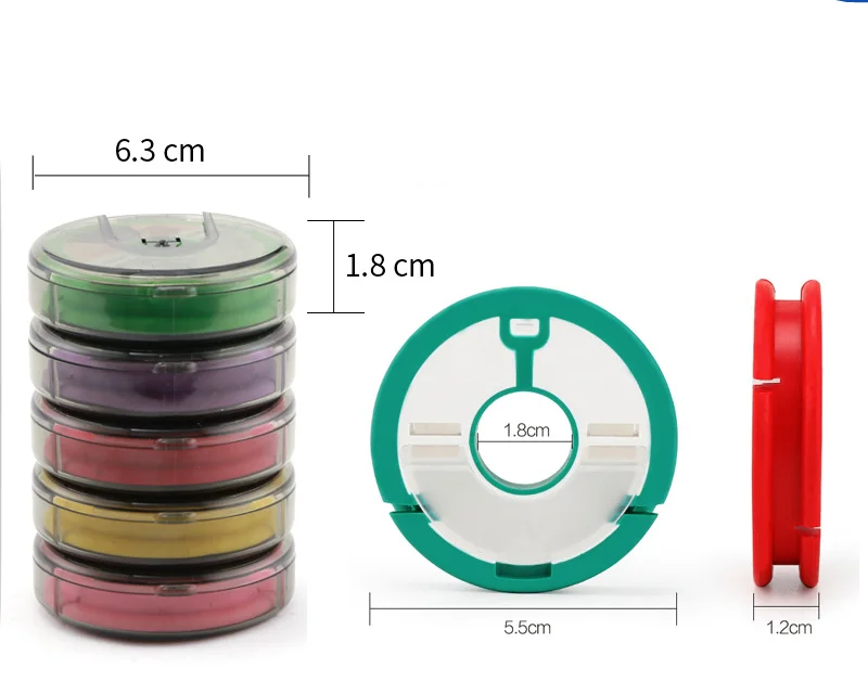 

5 axis Shaft Bobbin Spools Tackle Box Gift PortableFishing Box Fishing Main BOX Board Fishing Line Wire