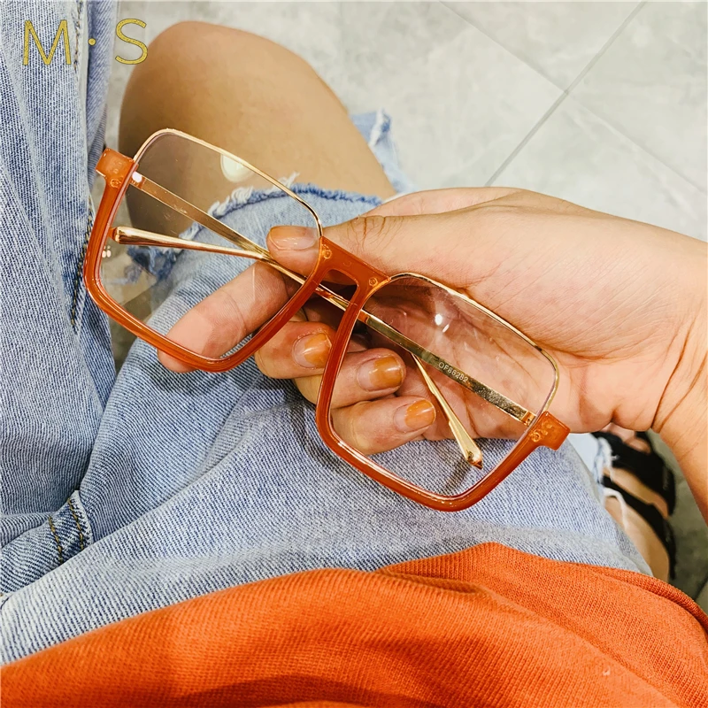 MS 2019 ретро модные очки со стеклянной оправой для женщин с очками близорукости