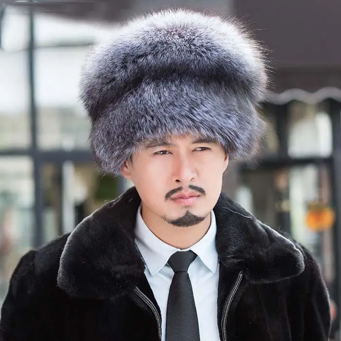 Fox Fur Hat Men'S Models 2015 New Big Tail Mongolian | Аксессуары для одежды