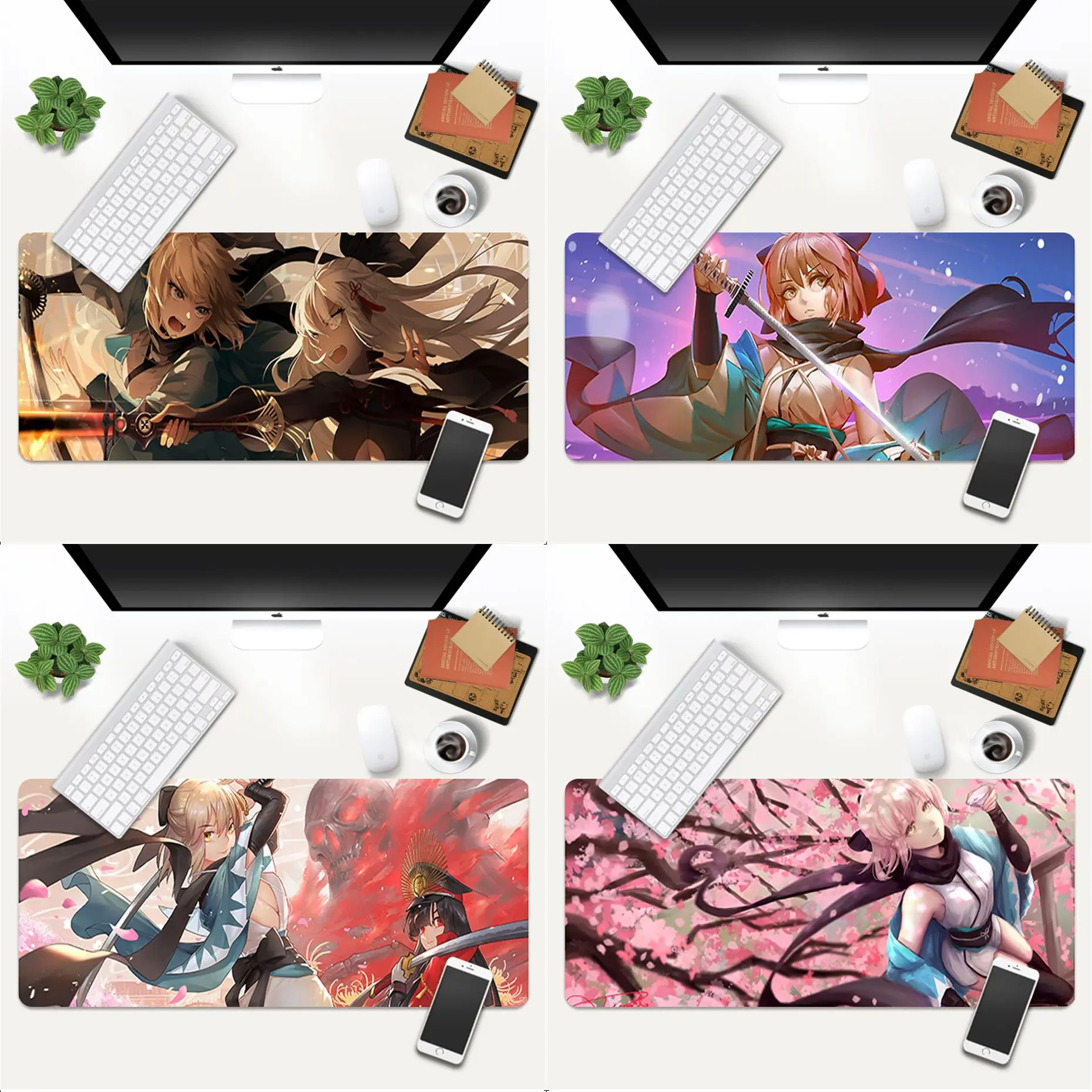 

MaiYaCa KOHA-ACE EX Okita Souji резиновая прокладка для Мышь игровой Мышь большой Дека коврик 700x300 мм для патруля/КС го