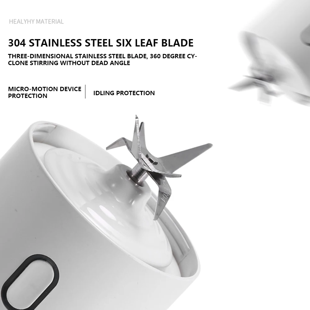 Портативный блендер электрическая соковыжималка 500 мл автоматическая