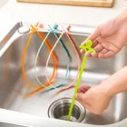 Пластиковый крючок для очистки труб раковины в ванной и кухне