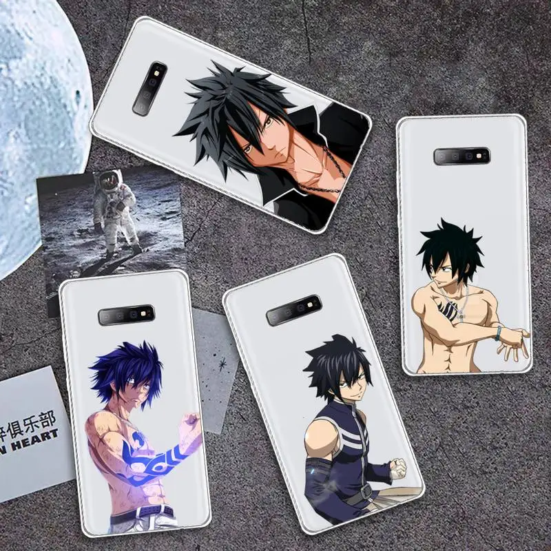 

Gray Fullbuster Fairy Tail anime Phone Case Transparent For Samsung Galaxy A S 7 8 11 21 50 30 81 51 90 5G 20 E Ultra M60S
