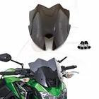 Лобовое стекло мотоцикла, тонированное черное стекло для Kawasaki Z800 2014 2015 2016 Z-800 '14-16 Z 800, двойной пузырь